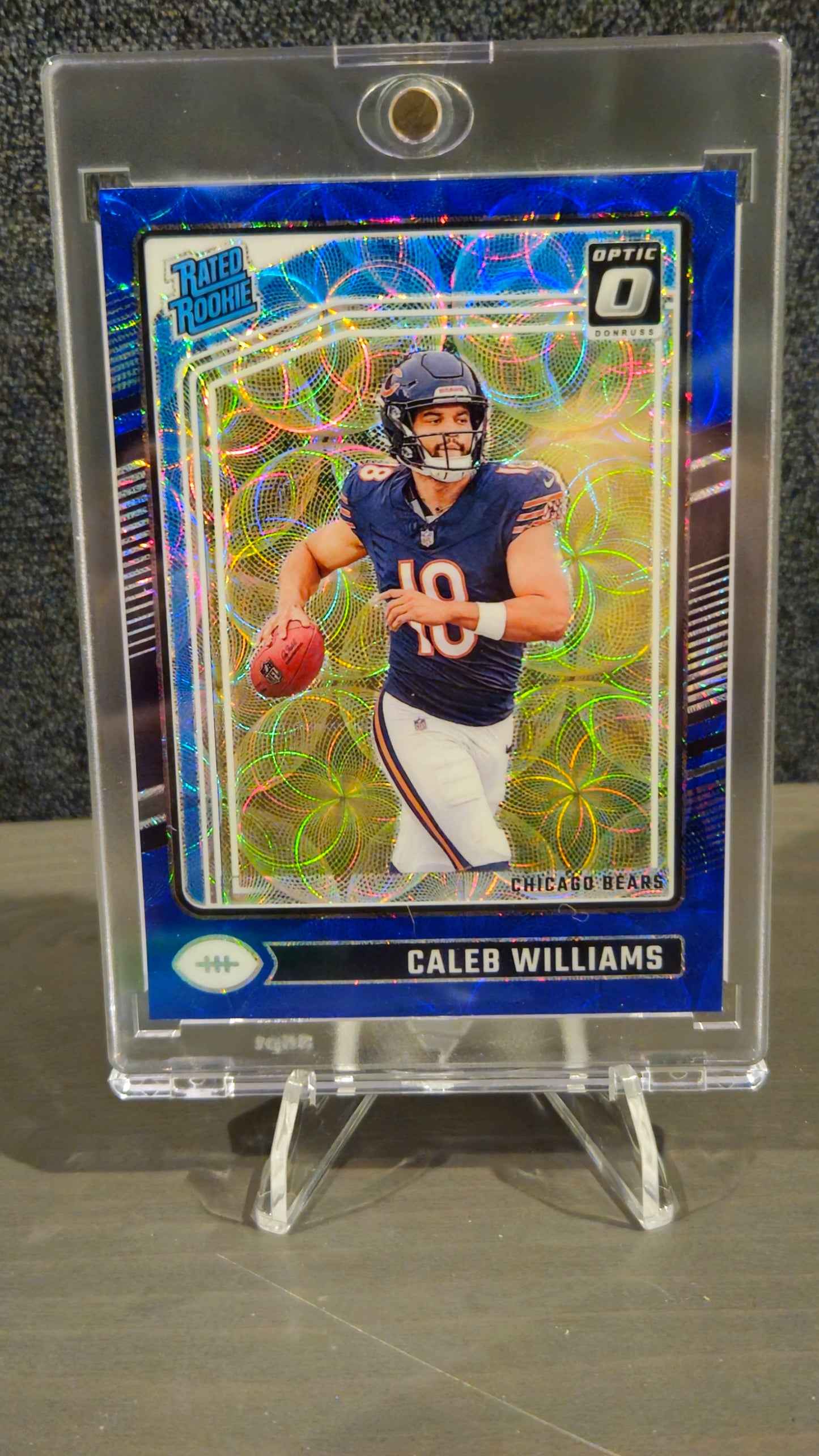 2024 Panini Optic - Caleb Williams - Rated Rookie Blue Scope No.201