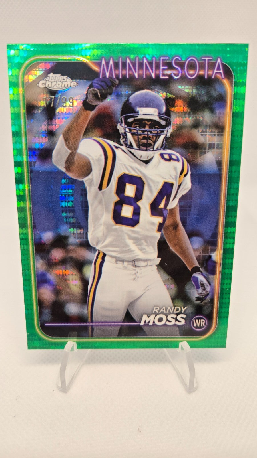 2024 Topps Chrome - Randy Moss #112 Green Sonar Refractor /99