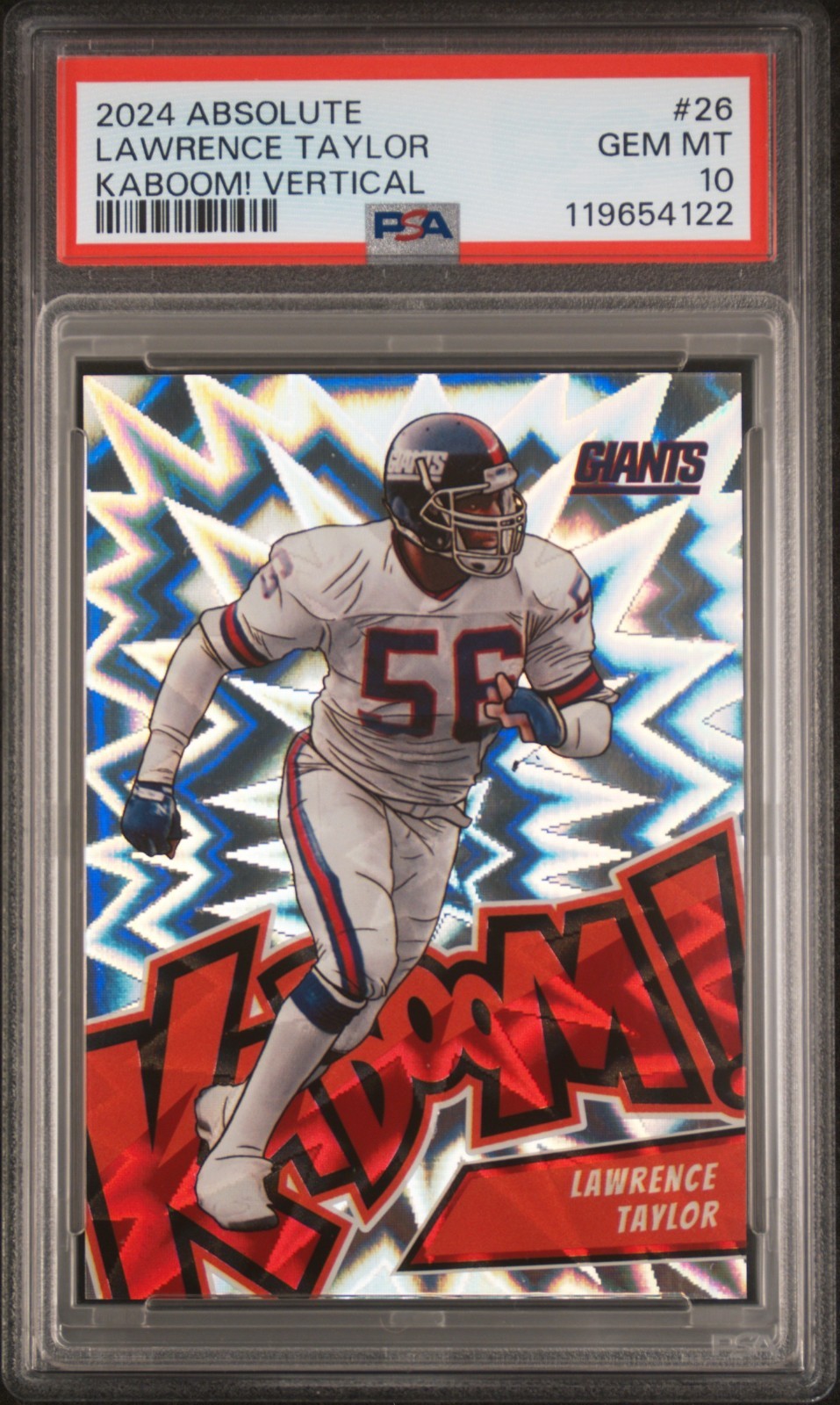 2024 Panini Absolute #26 Lawrence Taylor Kaboom!! Vertical PSA 10!