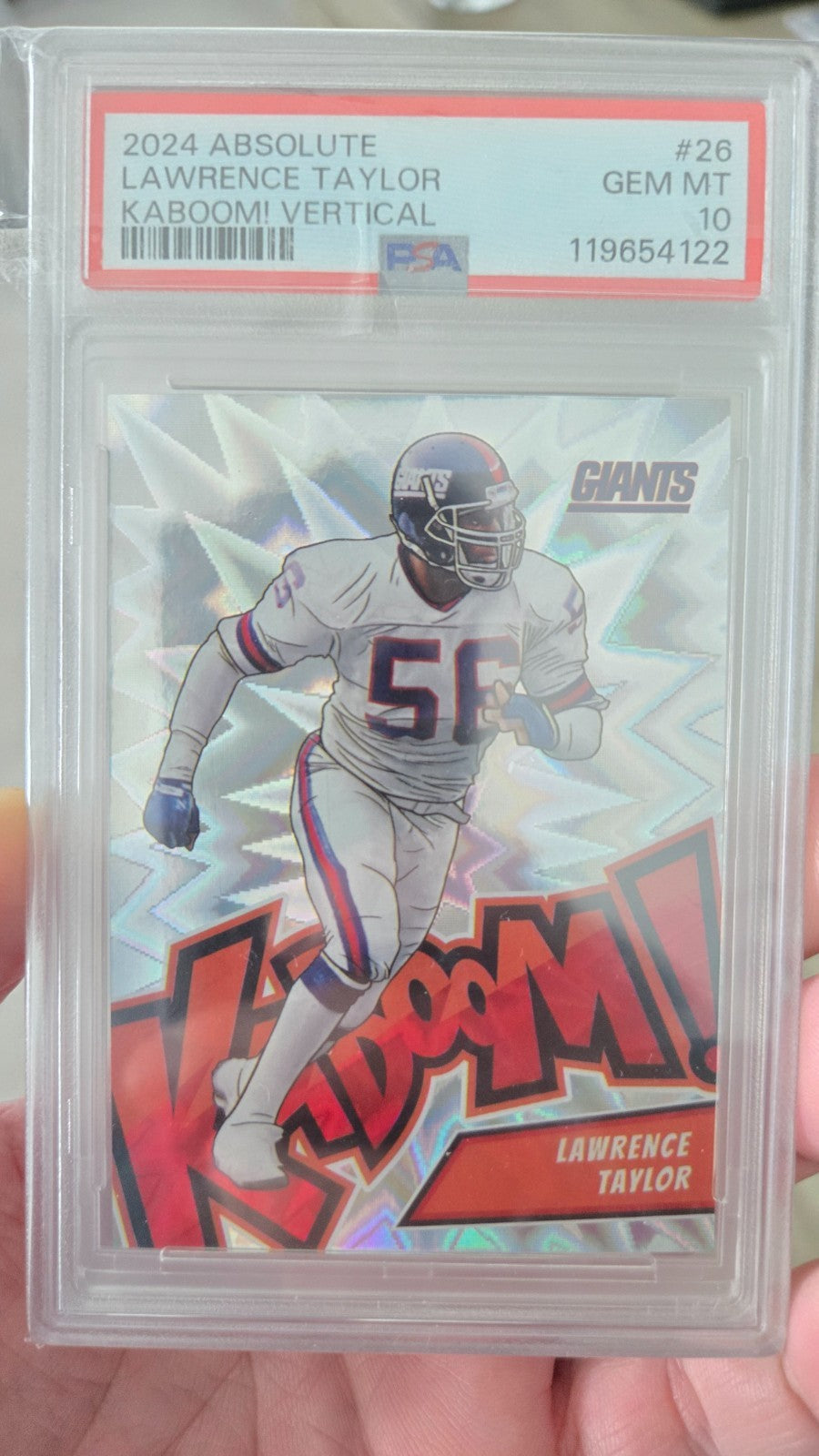 2024 Panini Absolute #26 Lawrence Taylor Kaboom!! Vertical PSA 10!