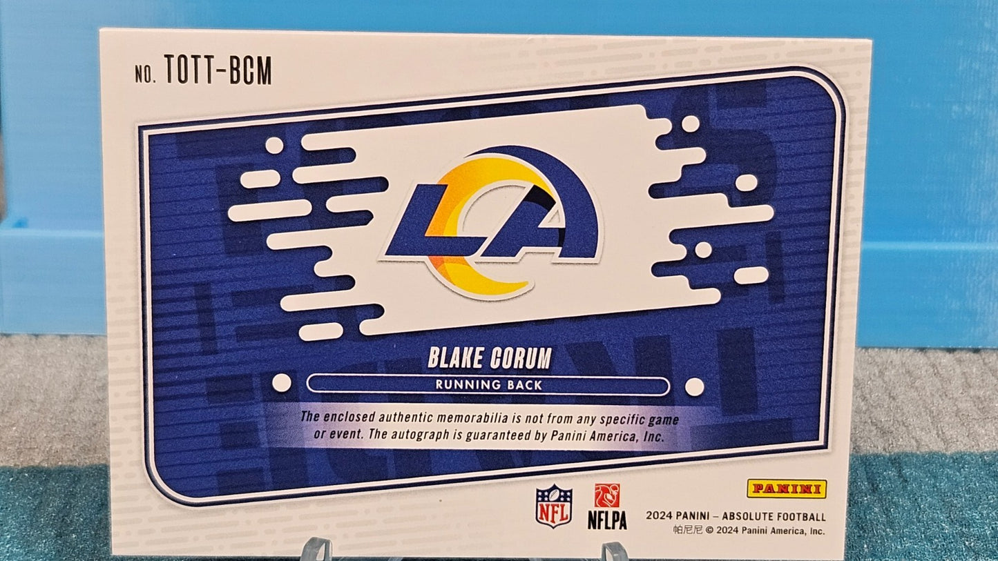 2024 Panini Absolute - Tools of the Trade Triple Blake Corum #TOTT-BCM /99