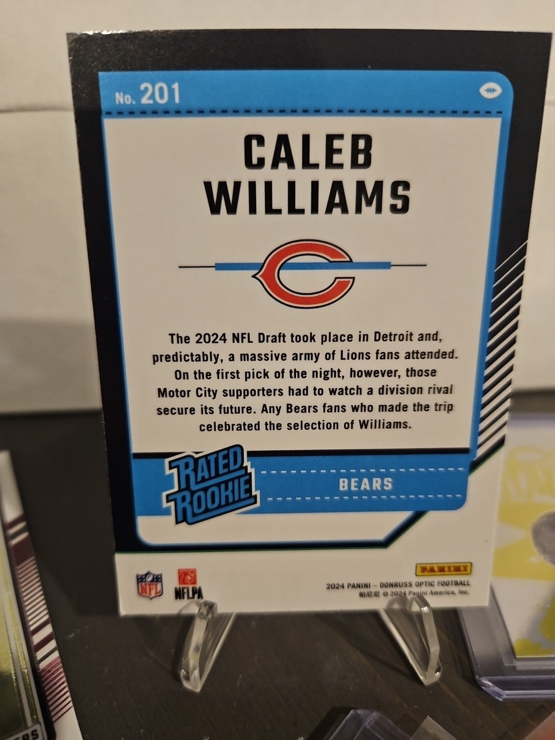 2024 Panini Donruss Optic - Rated Rookie Caleb Williams #201 (RC)