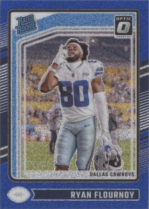 2024 Panini Donruss Optic - Rated Rookie Ryan Flournoy #288 Blue Glitter...