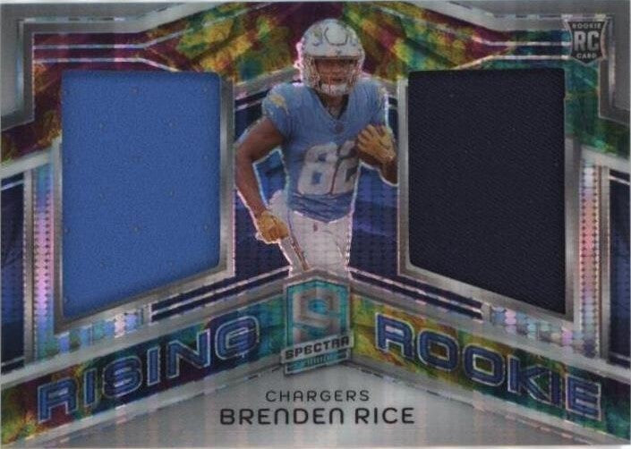 2024 Panini Spectra - Rising Rookie Materials Brenden Rice #RRM-BRE Celestial...