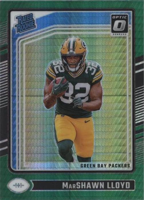 2024 Panini Donruss Optic - Rated Rookie Marshawn Lloyd #275 Green Hyper...