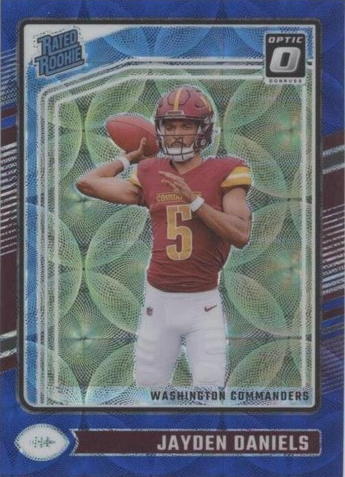 2024 Panini Donruss Optic - Rated Rookie Jayden Daniels #248 Blue Scope Prizm...