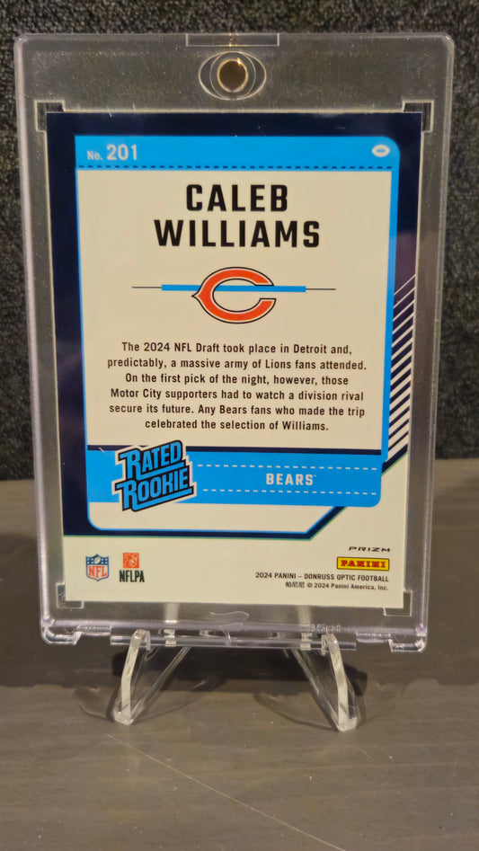 2024 Panini Optic - Caleb Williams - Rated Rookie Blue Scope No.201