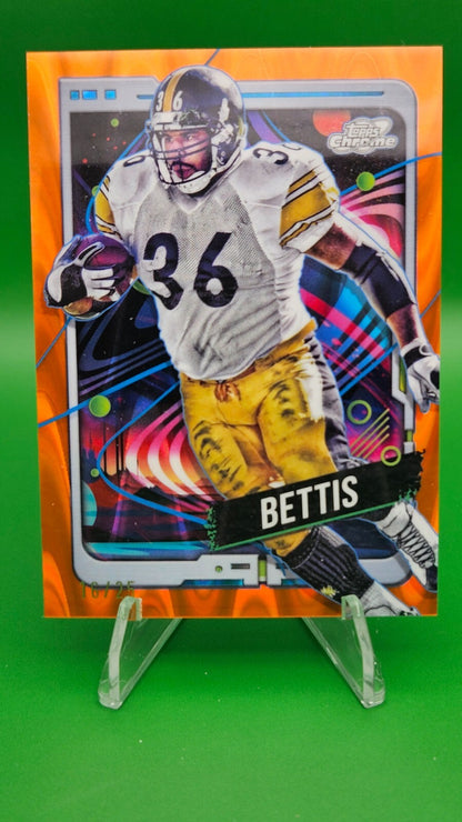 2024 Topps Chrome Cosmic Jerome Bettis Orange Galactic /25