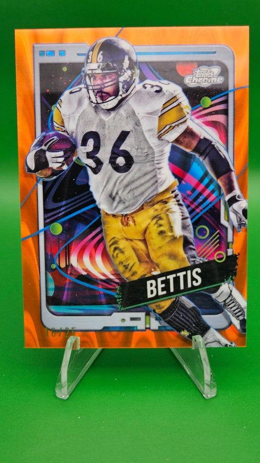 2024 Topps Chrome Cosmic Jerome Bettis Orange Galactic /25