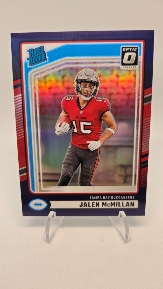 2024 Donruss - Rated Rookie Jalen McMillan #388 Optic Purple Prizm SP /50(RC)