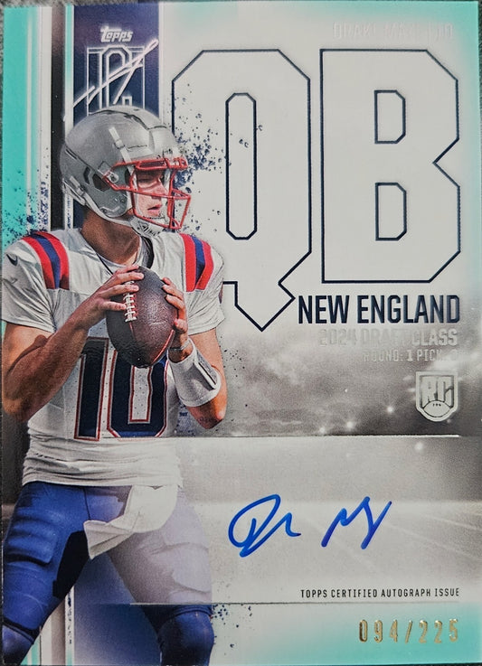 2024 Topps Signature Class Football Drake Maye Auto /225 Rookie RC #RCA-DM 