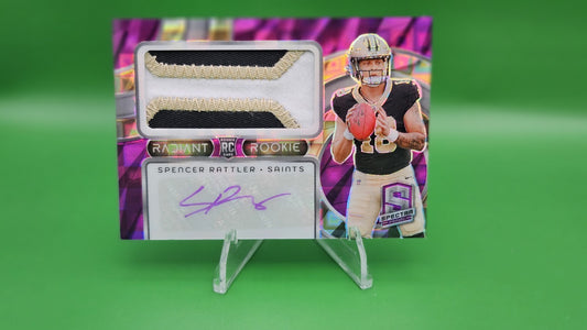 2024 Panini Spectra - Radiant Rookie Patch Signatures Spencer Rattler #RRP-10...