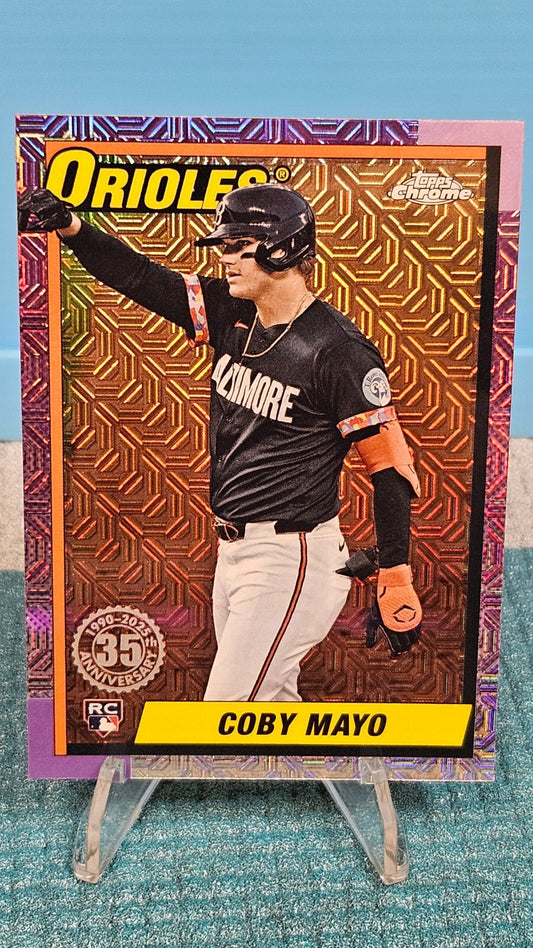 2025 Topps Series 1 Mojo Coby Mayo RC # T90C-21 Baltimore Orioles