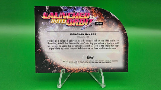2024 Topps Cosmic Chrome DONOVAN MCNABB LAUNCHED INTO ORBIT LIO-25 Gold Interste