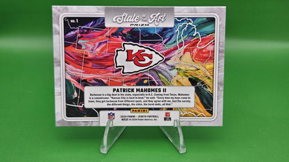 2024 Panini Zenith - State of the Art Patrick Mahomes II #1 Orange