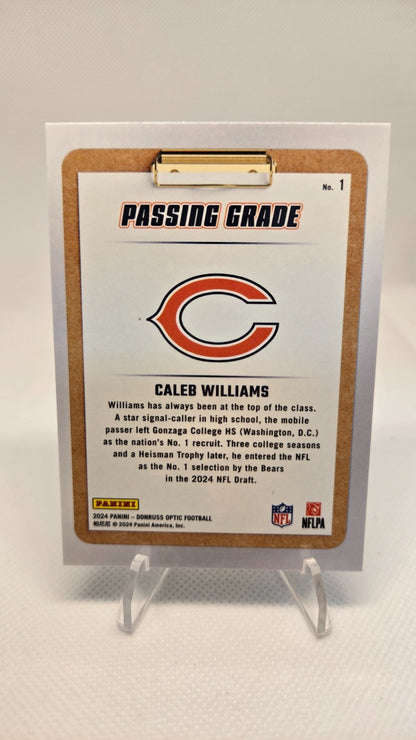 Caleb Williams RC 2024 Panini Donruss Optic - Passing Grade #1