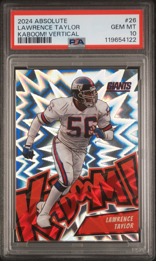 2024 Panini Absolute #26 Lawrence Taylor Kaboom!! Vertical PSA 10!