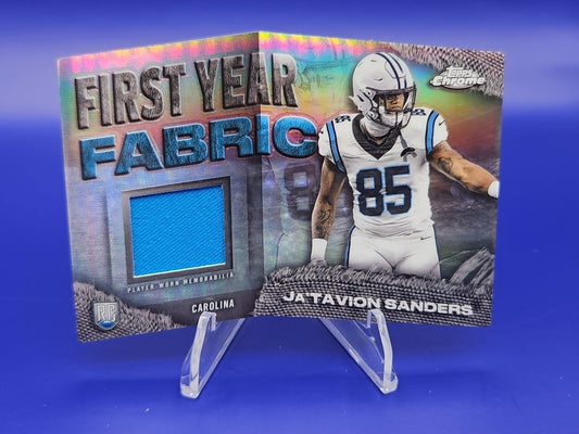 2024 Topps Chrome - First Year Fabric Ja'Tavion Sanders #FYF-JS (MEM, RC)