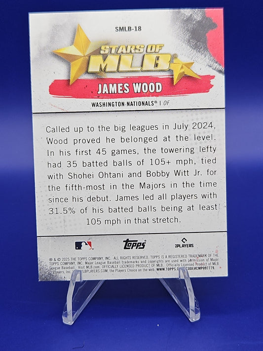 2025 Topps Series 1 - Stars of Mlb James Wood #SMLB-18 (RC)