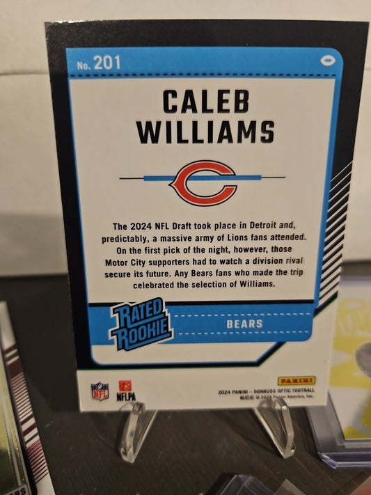 2024 Panini Donruss Optic - Rated Rookie Caleb Williams #201 (RC)