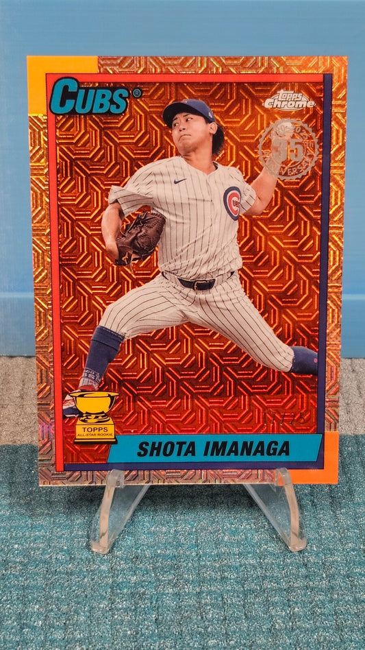 2025 Topps Series 1 - 90 Chrome Silver Pack Shota Imanaga #T90C-43 Orange /25