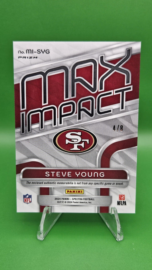 2024 Panini Spectra Steve Young Max Impact Splatter /8 49ers