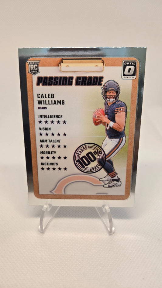 Caleb Williams RC 2024 Panini Donruss Optic - Passing Grade #1
