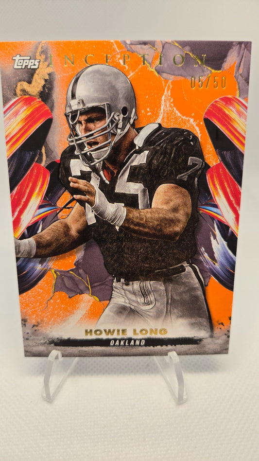 2024 Topps Inception HOWIE LONG Orange /50 #122 Oakland Raiders