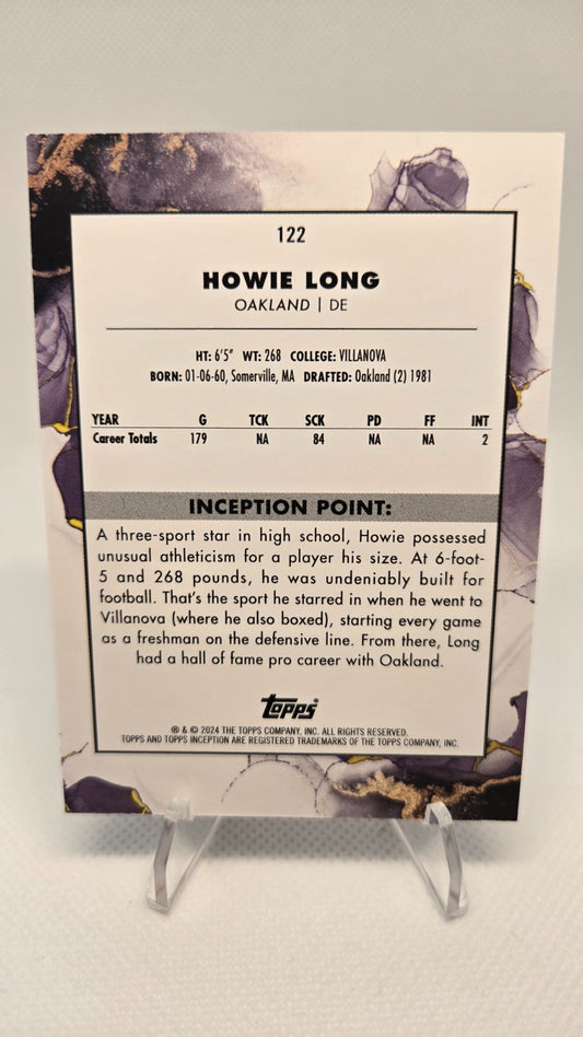 2024 Topps Inception HOWIE LONG Orange /50 #122 Oakland Raiders