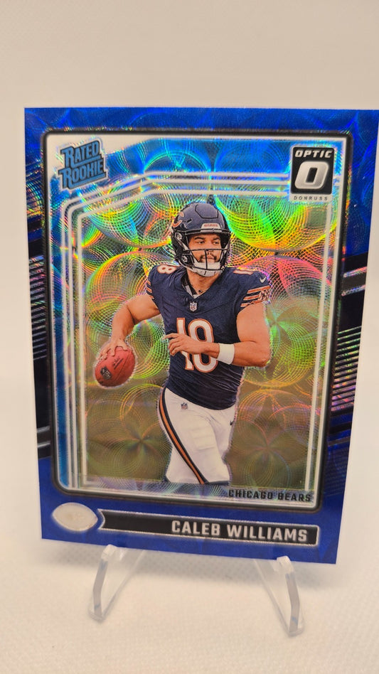 2024 Panini Donruss Optic - Rated Rookie Caleb Williams #201 Blue Scope Prizm...