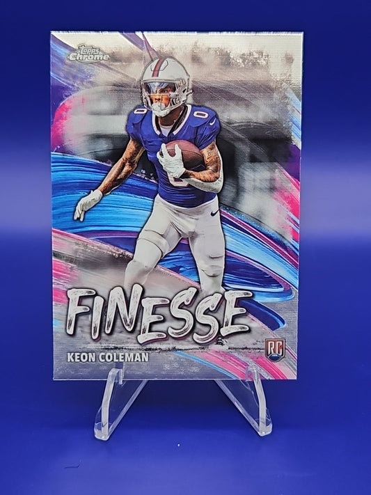 2024 Topps Chrome - Finesse Keon Coleman #F-18 (RC)