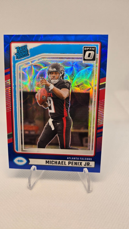 2024 Panini Donruss - Rated Rookie Michael Penix Jr. #308 Optic Preview Blue...
