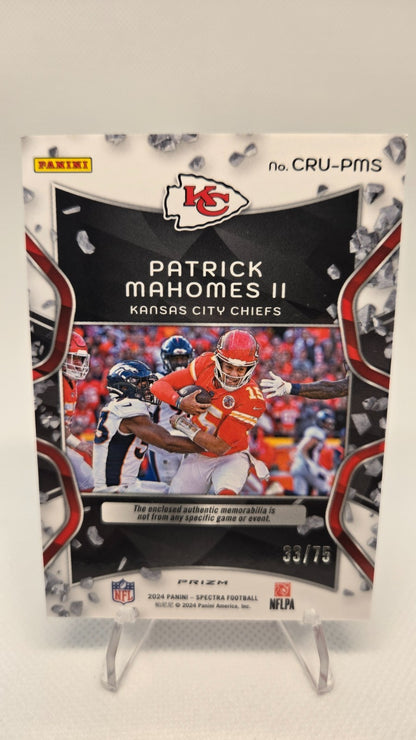 2024 Panini Spectra - Crush Patrick Mahomes II #CRU-PMS Hyper Prizm /75 (MEM)