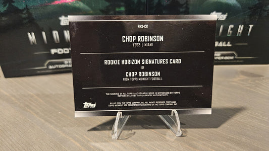 2024 Topps Midnight Football - Chop Robinson #RHS-CR ROOKIE HORIZON SIGNATURES