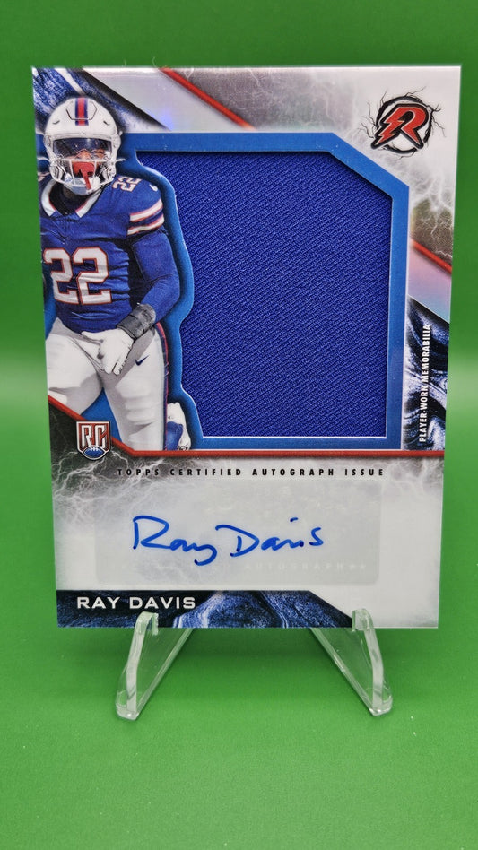 2024 Topps Resurgence - Rookie Patch Autographs Ray Davis #RPA-RD (AU, MEM, RC)