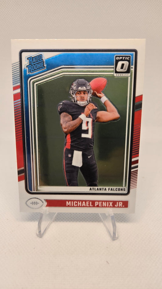 2024 Panini Donruss Michael Penix Jr. Optic Rated Rookie # 279 Base RC
