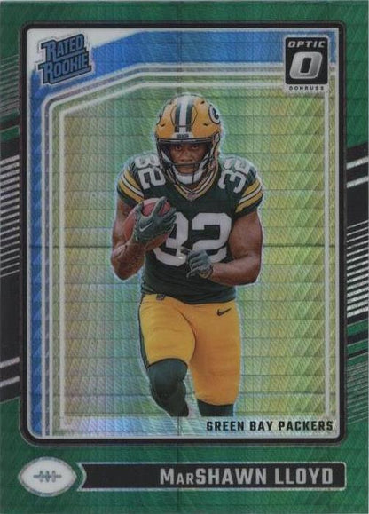 2024 Panini Donruss Optic - Rated Rookie Marshawn Lloyd #275 Green Hyper...